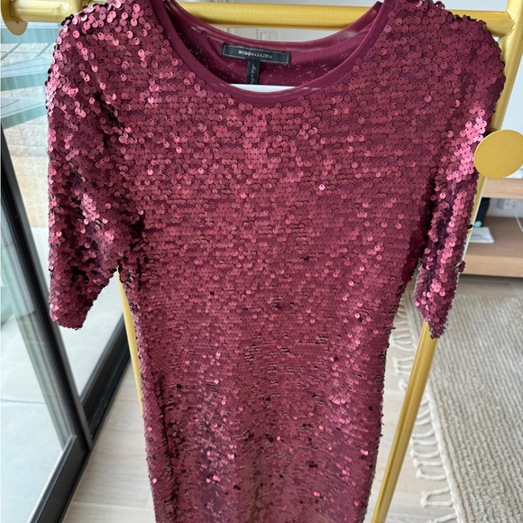 BCBGMAXAZRIA sequins midi dress - Picture 5 of 6
